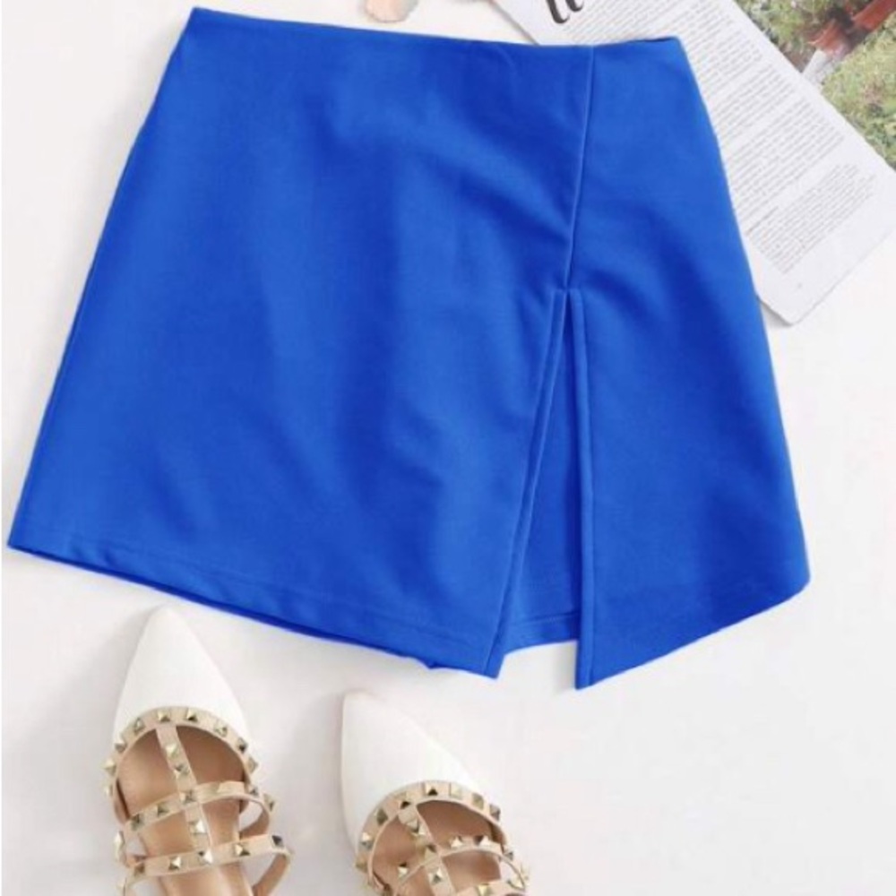 Blue Blush Royal Blue Mini Skort